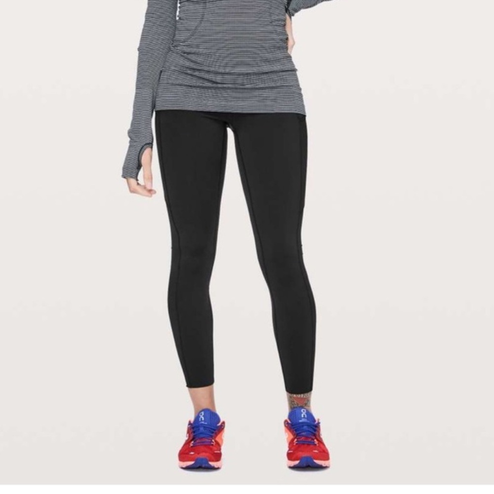 Lululemon Fast and Free 25” Tight Black Size 12 - Picture 6 of 9